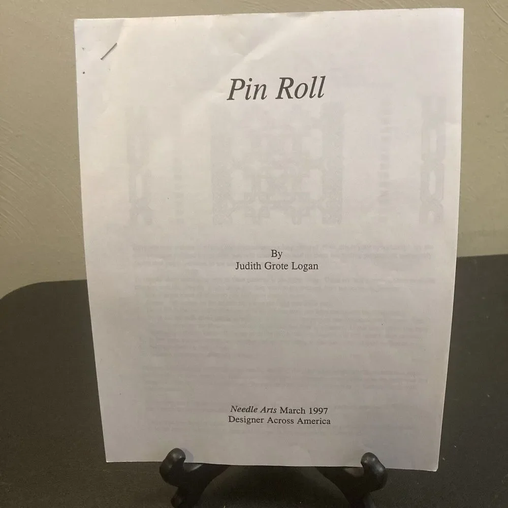 Pin Roll Stitch Instructions Judith Logan How To Embroidery Interlacing Booklet